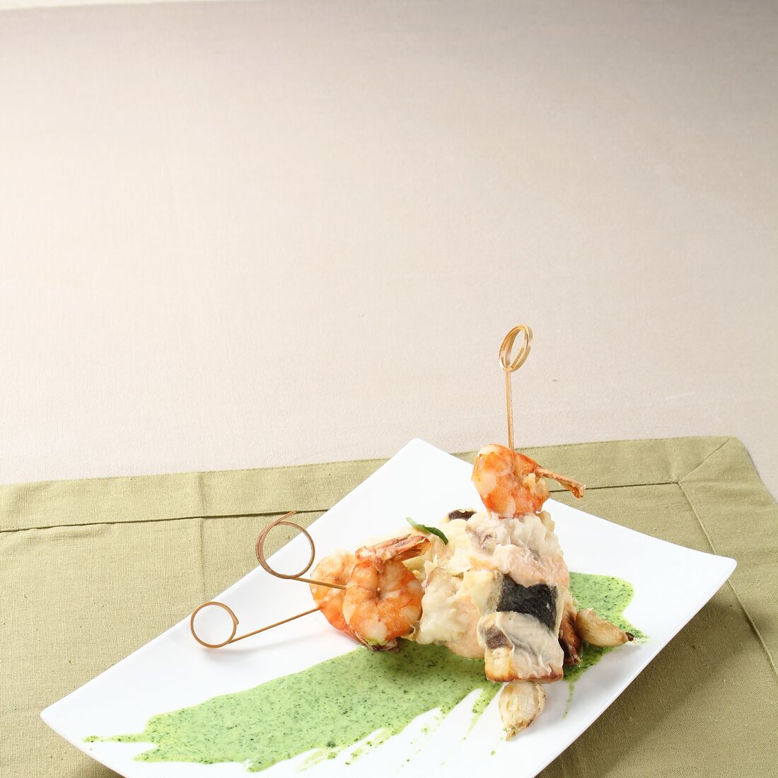 Espetadas de Peixe e Marisco