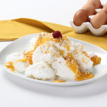 Farófias com ovos-moles e amêndoa