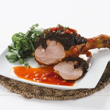 Perna de Peru com Capa de Morcela