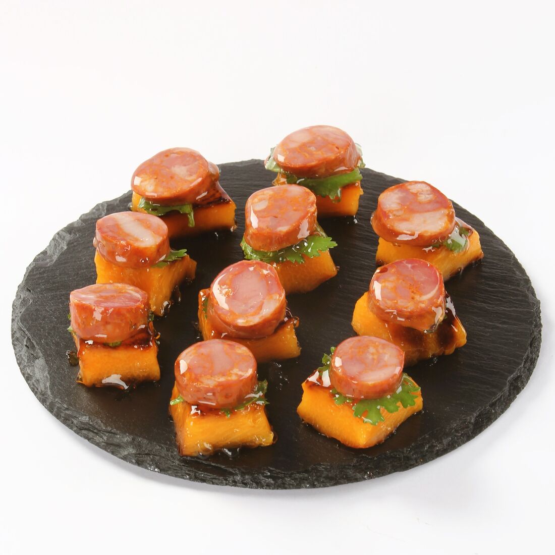 canapés de linguiça