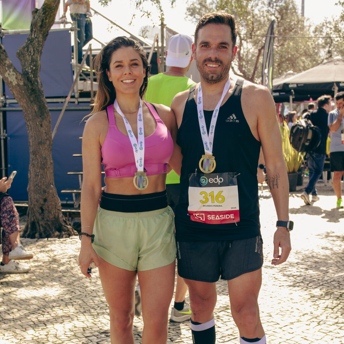Ricardo Martins Pereira e a namorada Sara Veloso