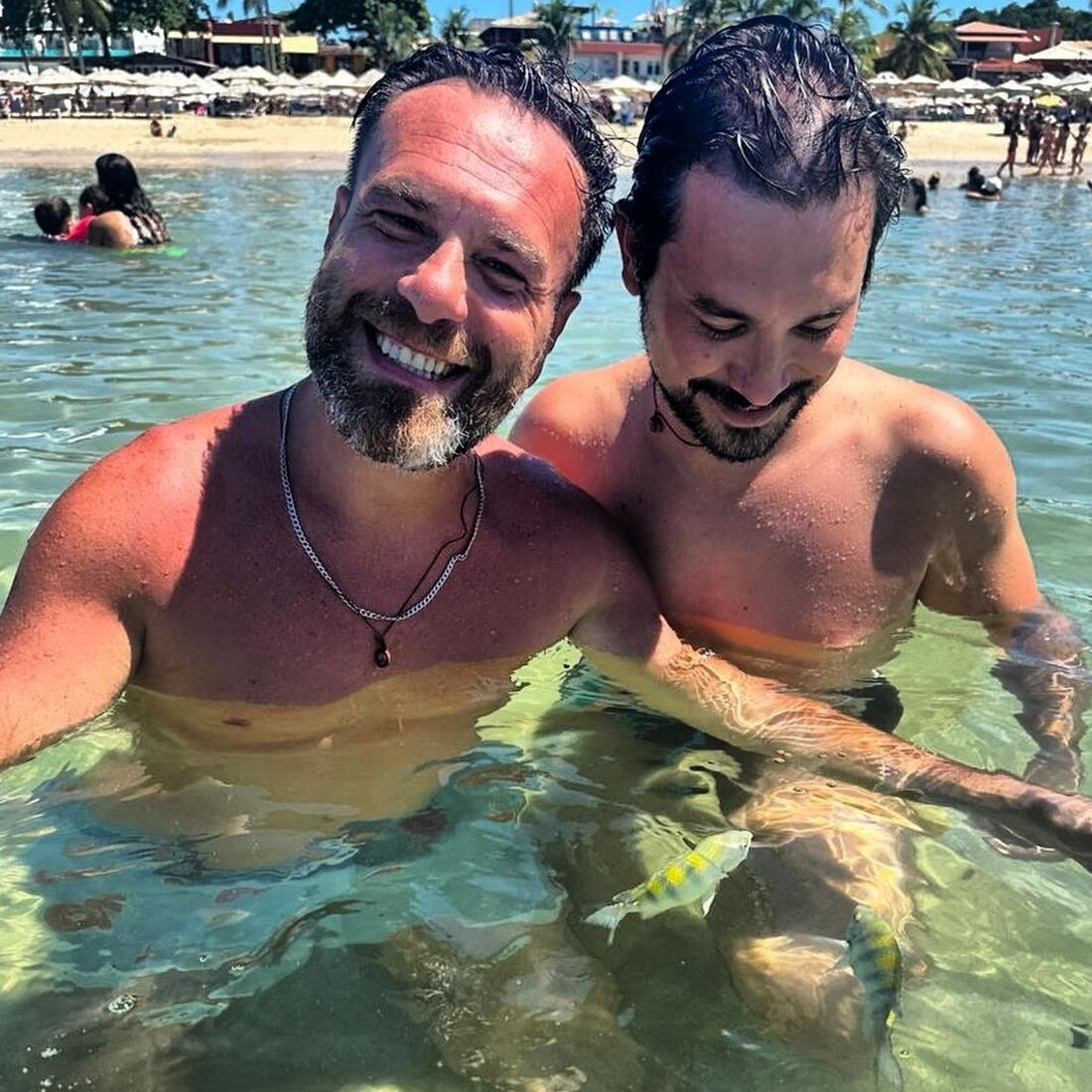 Nuno Eiró com o namorado, Paulo Oliveira