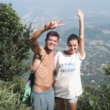 Joana Aguiar, Ivo Lucas e Carolina Loureiro fazem wakesurf
