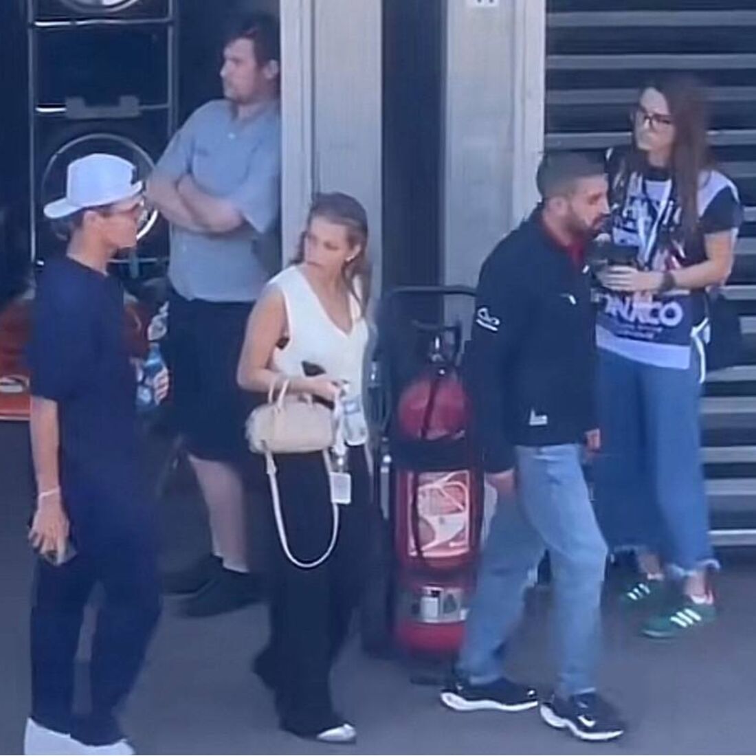 Margarida Corceiro e Lando Norris