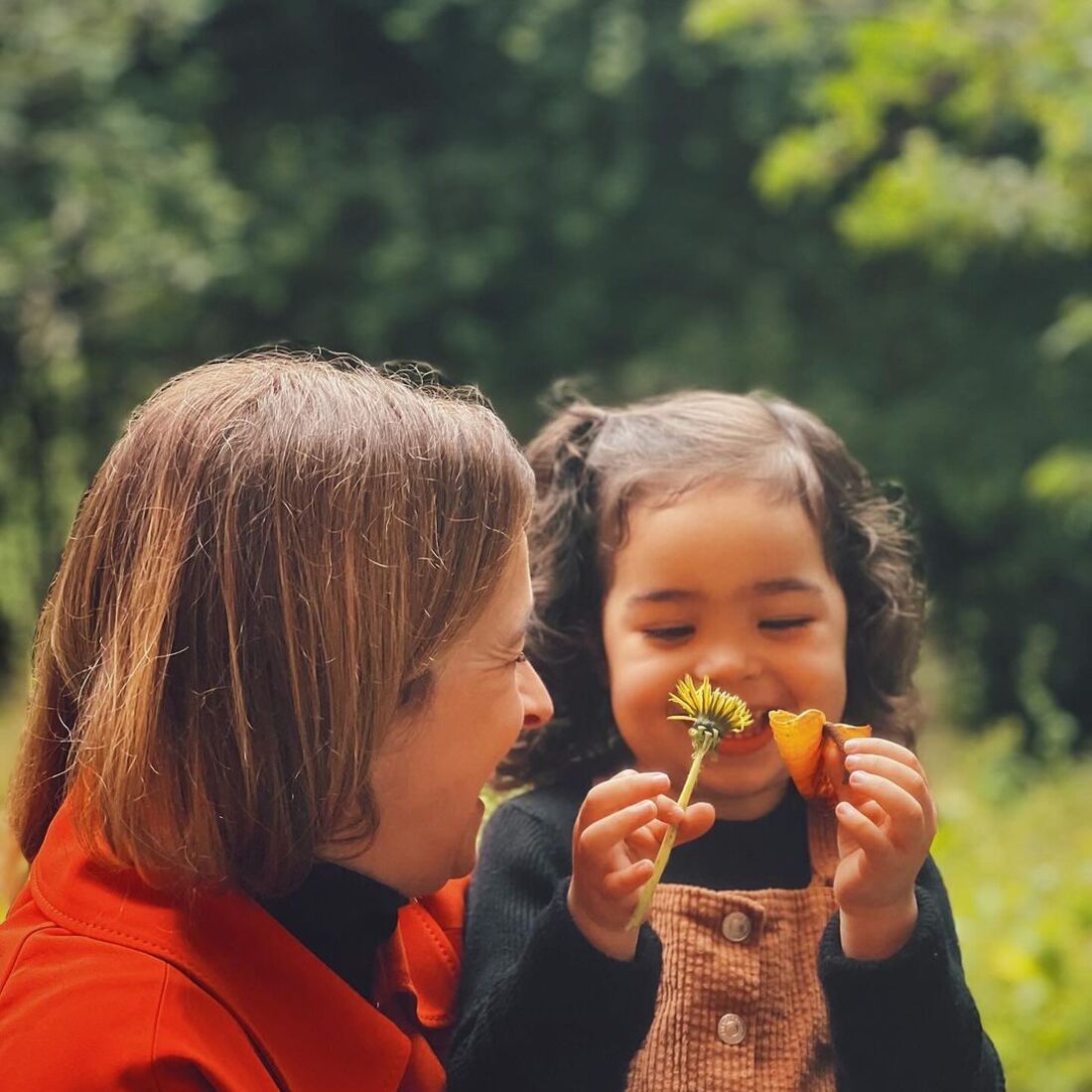 Sara Prata e a filha Amélia