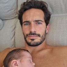Tiago Carreira e filha