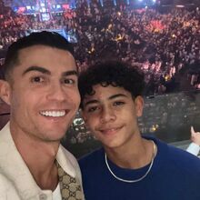 Cristiano Ronaldo e filho