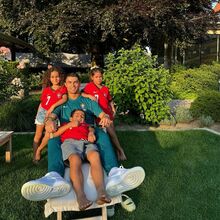 Cristiano Ronaldo e filhos