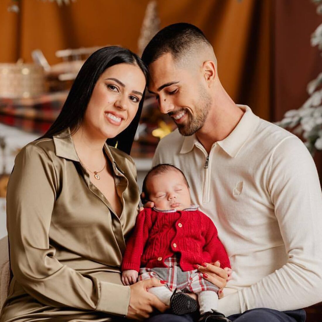 Diogo Costa, mulher e filho