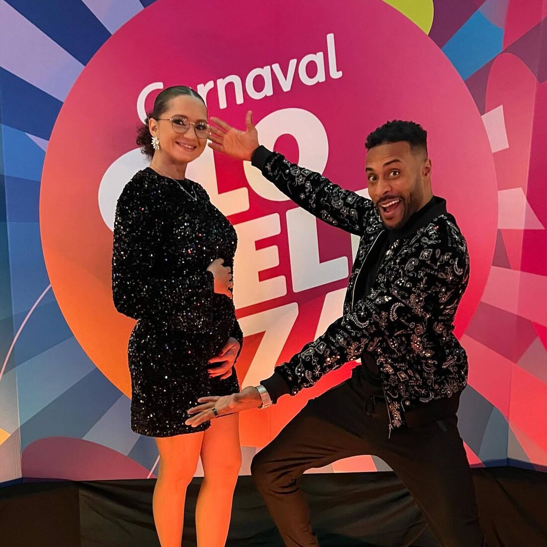 Nelson Évora e mulher