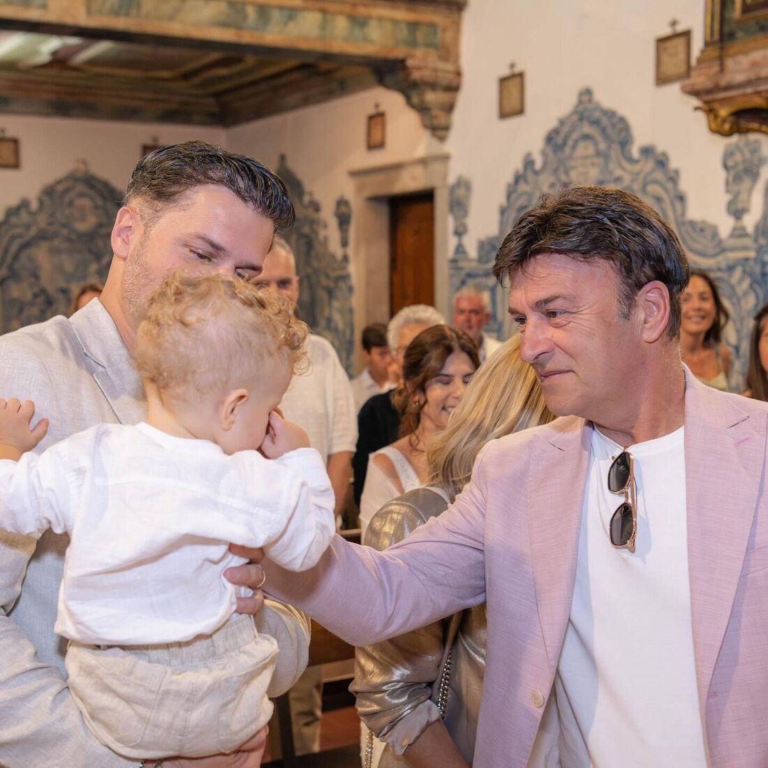 Laura Figueiredo, Mickael Carreira, batizado Gabriel