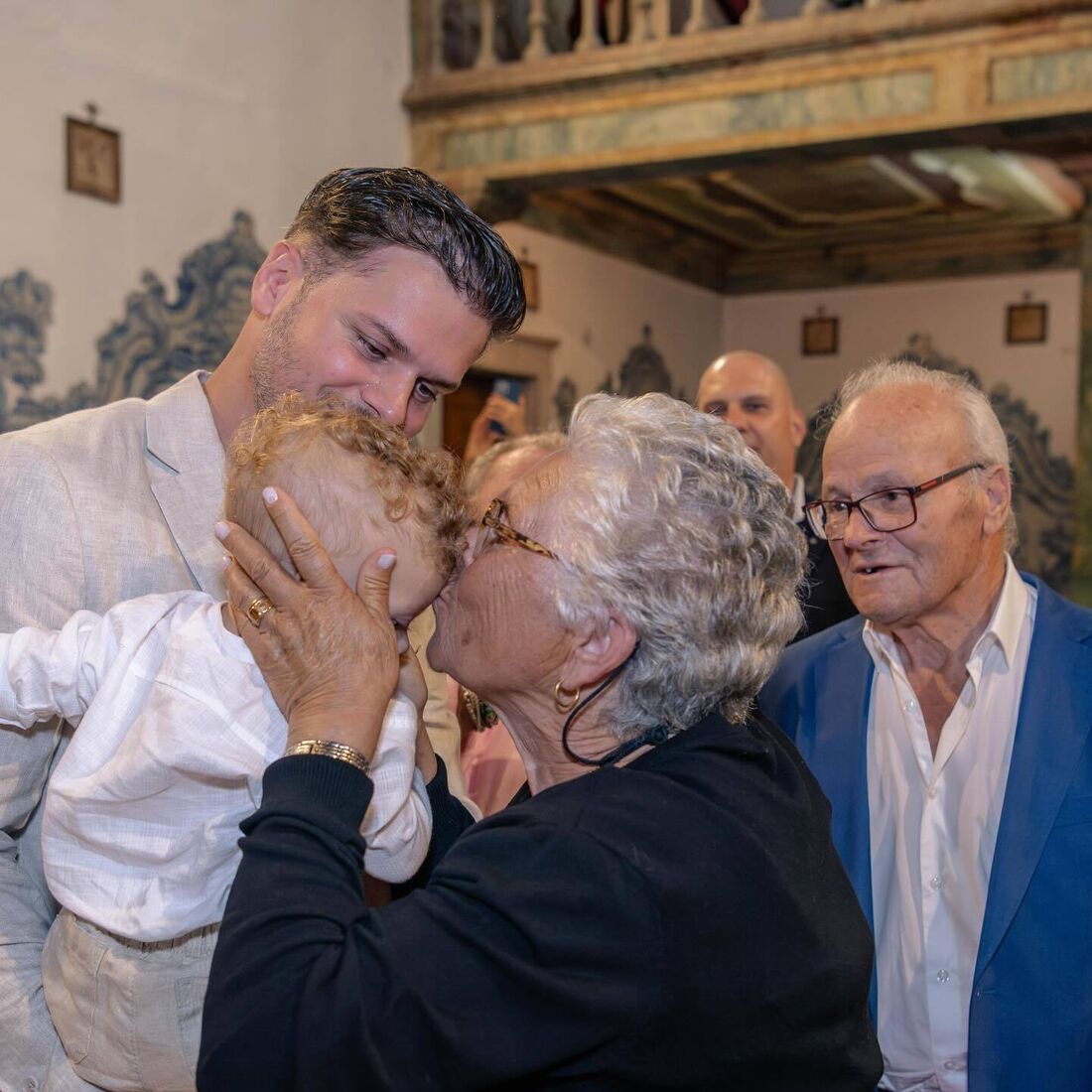 Laura Figueiredo, Mickael Carreira, batizado Gabriel