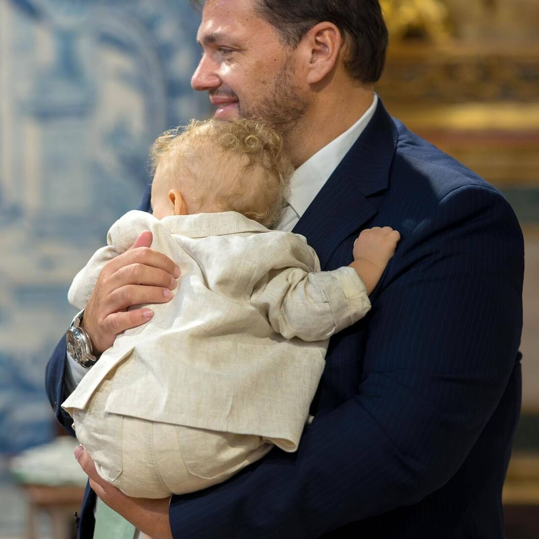 Laura Figueiredo, Mickael Carreira, batizado Gabriel