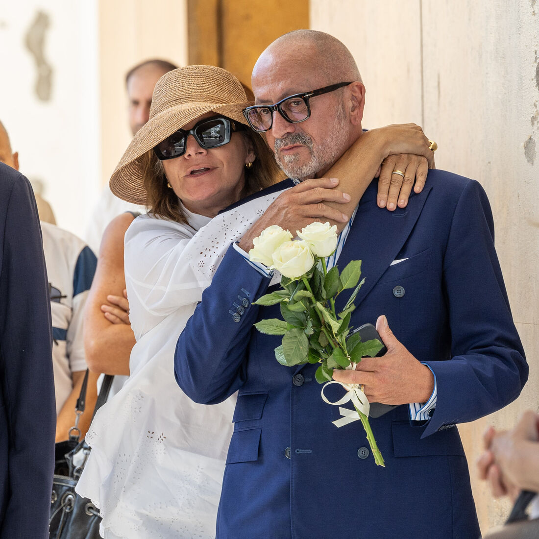 Funeral mãe de Manuel Luís Goucha, Júlia Pinheiro, Manuel Luís Goucha, José Eduardo Moniz