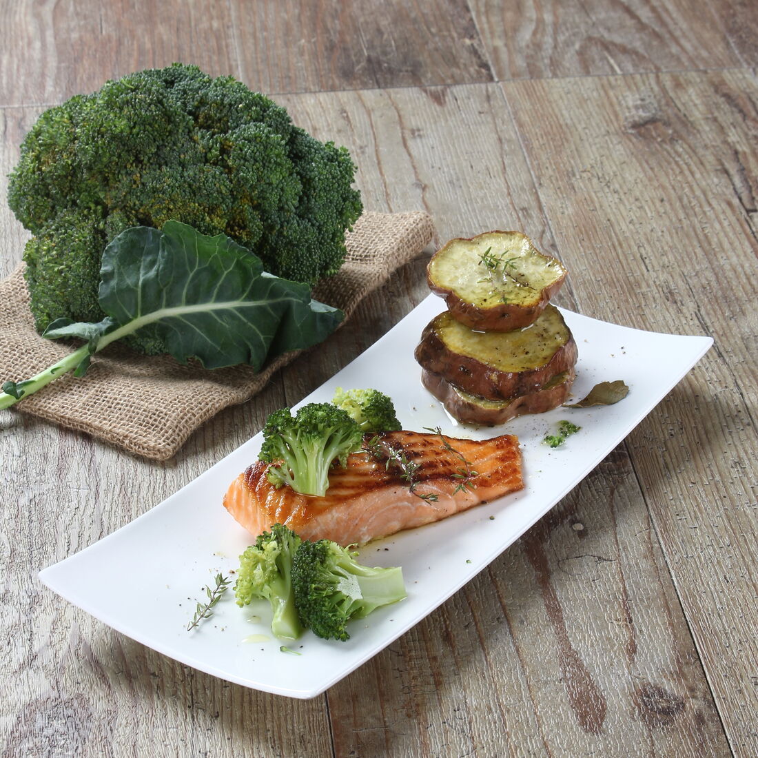 Salmão com Batata-Doce