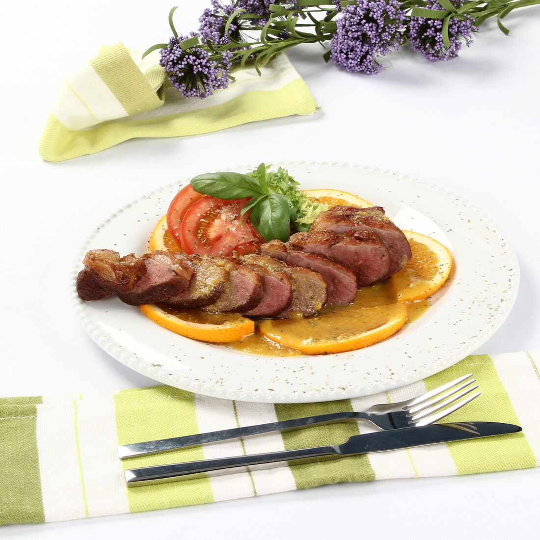 Peito de Pato Braseado