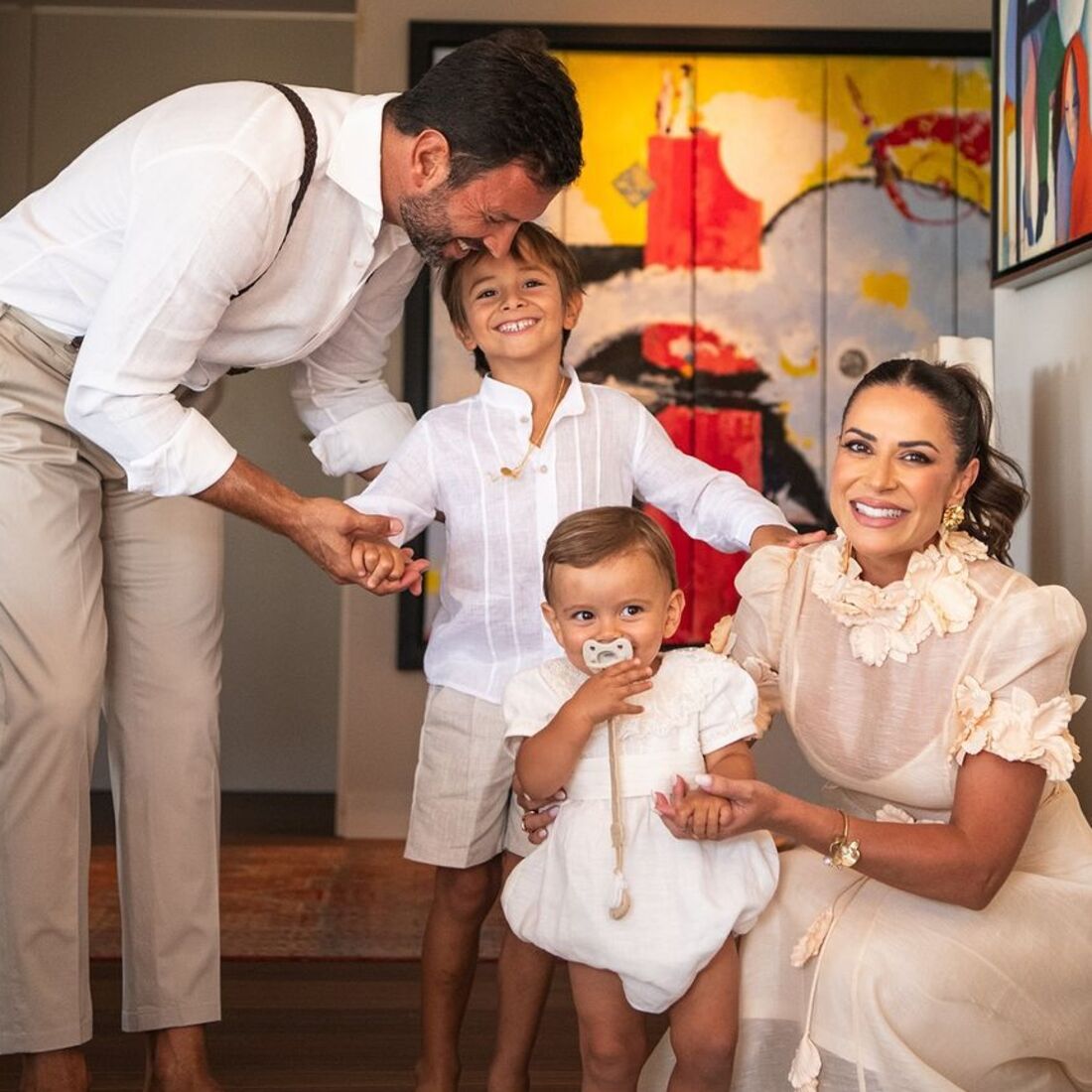 batismo, filho Dânia Neto