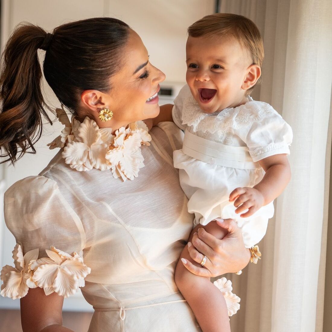 batismo, filho Dânia Neto