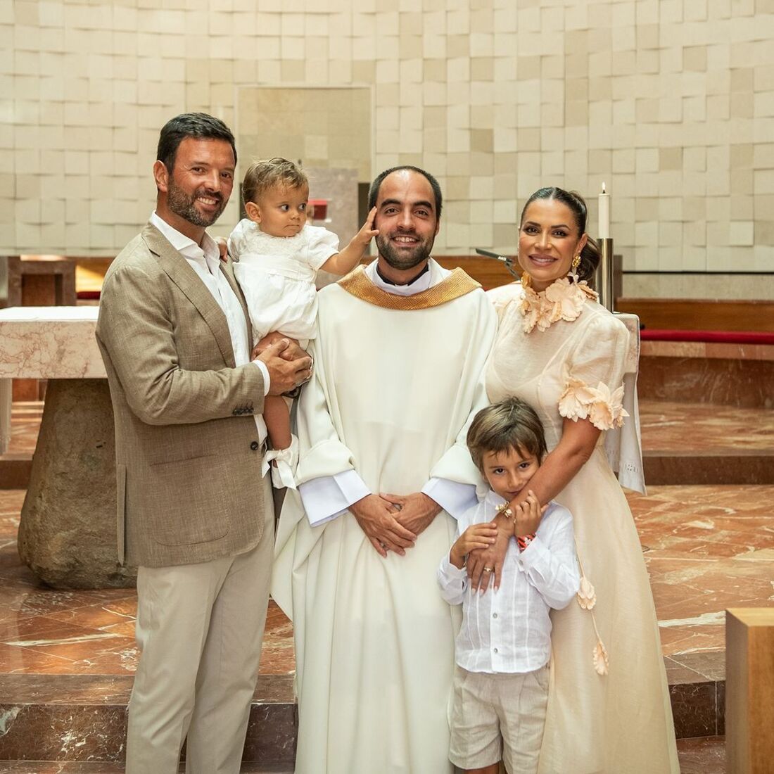 batismo, filho Dânia Neto