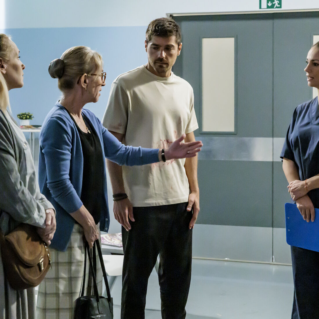 'A Promessa': Lourenço Ortigão, Sofia Alves, Custódia Gallego, obstetra