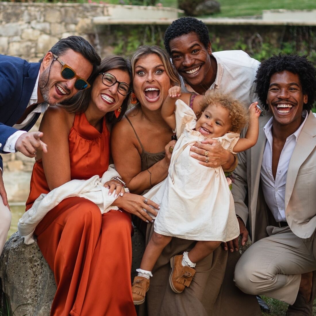 Maria Sampaio, batizado filha