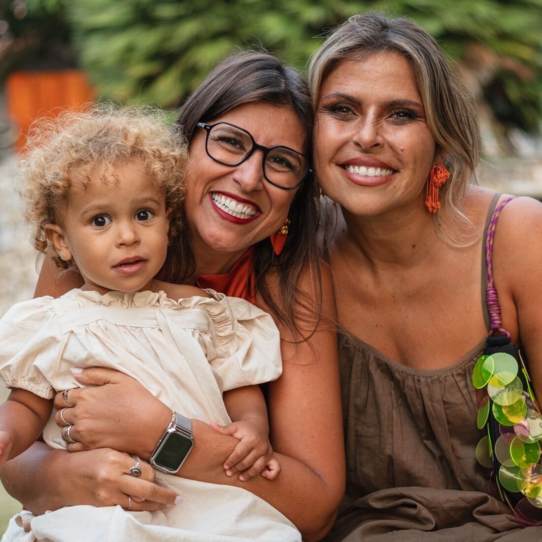 Maria Sampaio, batizado filha