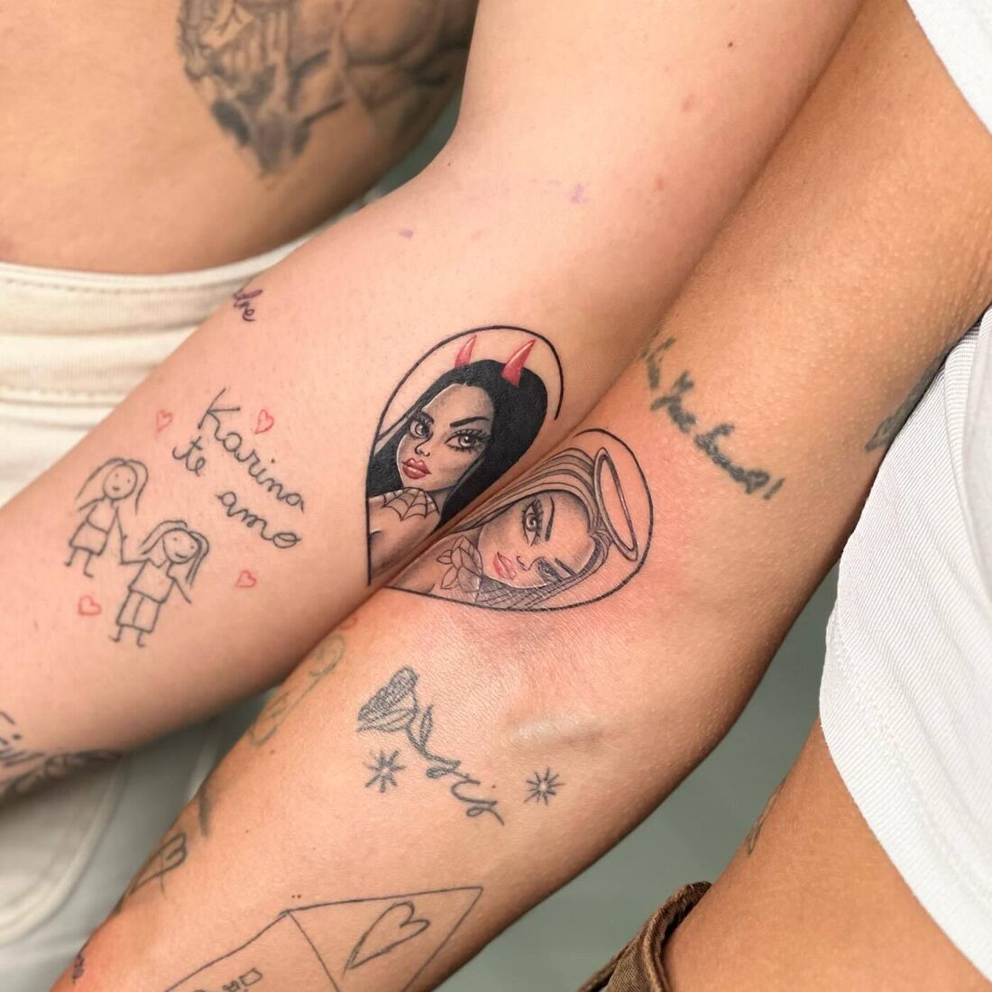 Fanny, irmã, tatuagens