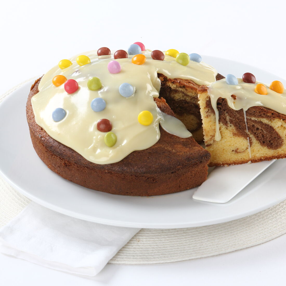 Bolo Mármore com Leite Condensado