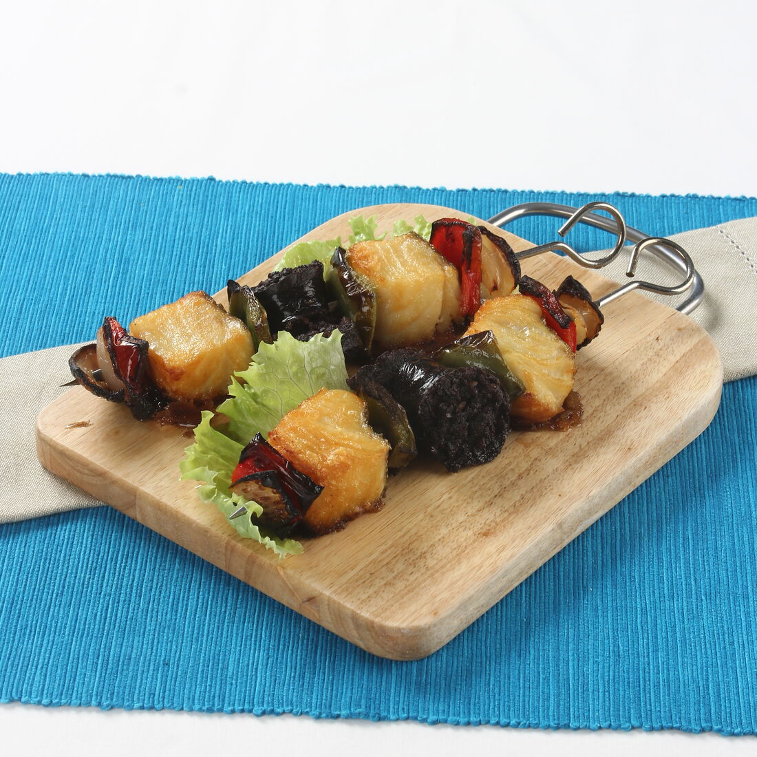 Espetadas de Bacalhau com Morcela