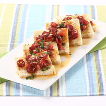 Bruschettas de Alho e Linguiça