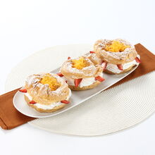 Argolas com Chantili e Morangos