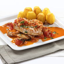 Bifes de Atum em Tomatada