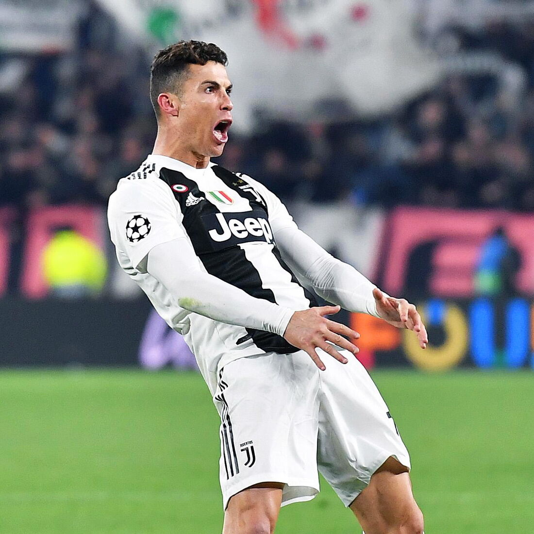 Cristiano Ronaldo, Juventus, festejo contra Atlético de Madrid