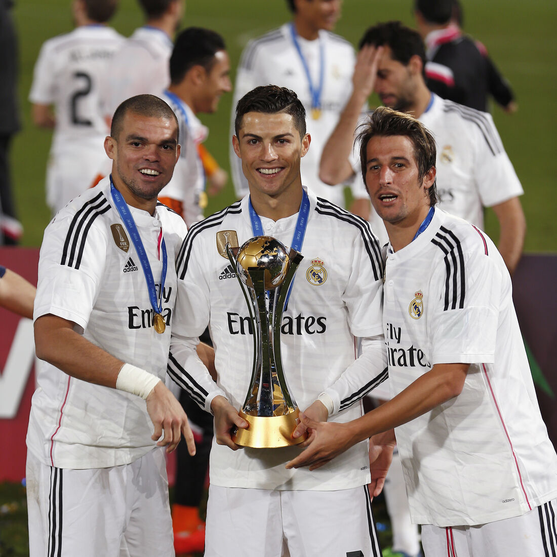 Pepe, Cristiano Ronaldo, Fábio Coentrão, Mundial de Clubes 2014
