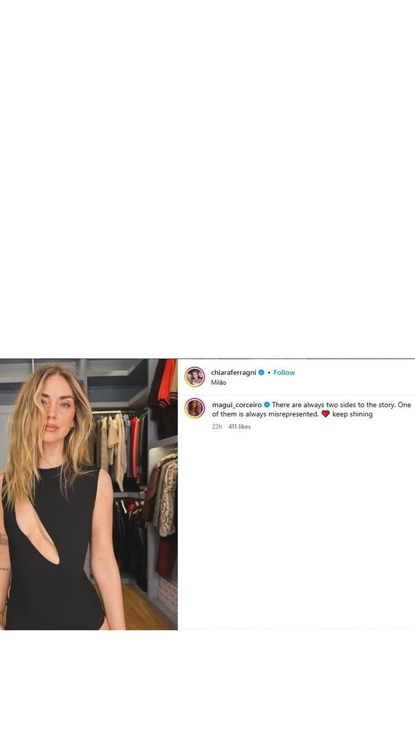 Margarida Corceiro, Chiara Ferragni