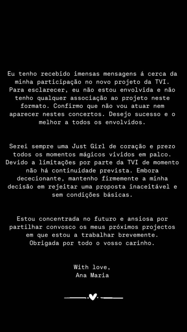 Ana Maria Velez, Just Girls