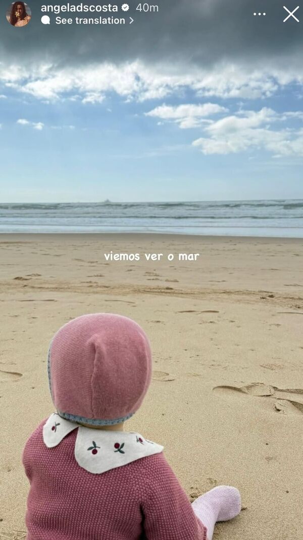 Miguel Coimbra, Angie Costa, praia
