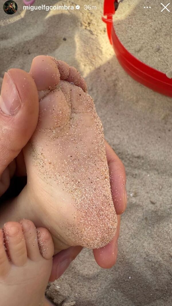 Miguel Coimbra, Angie Costa, praia