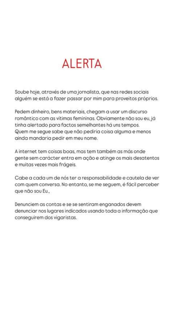 Cláudio Ramos, alerta