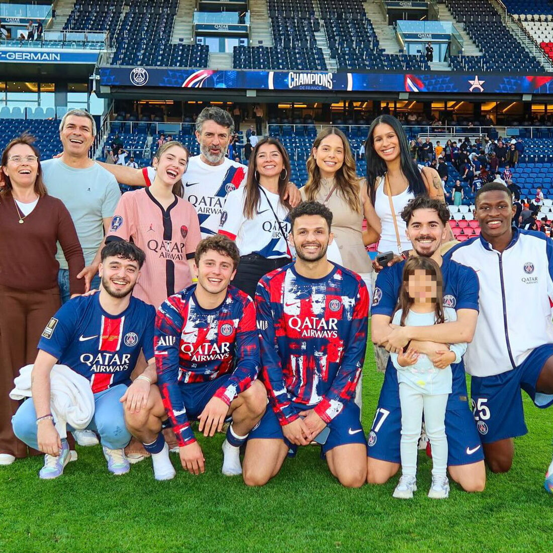 Festa PSG, Vitinha, João Neves, Gonçalo Ramos, Nuno Mendes