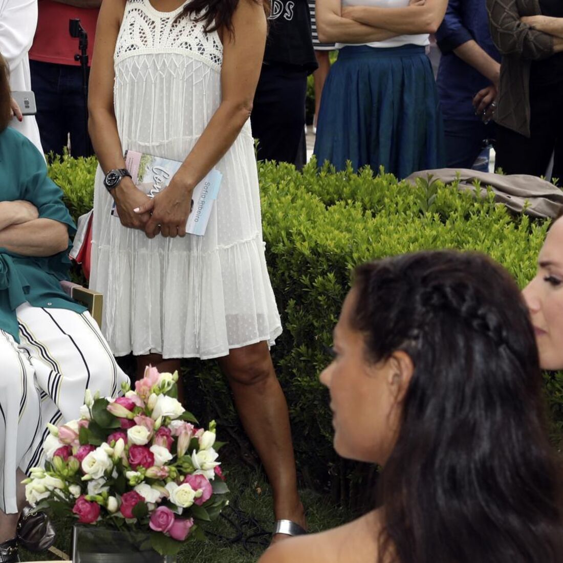 Maria Salomé no lançamento do livro de Sofia Ribeiro, em 2018