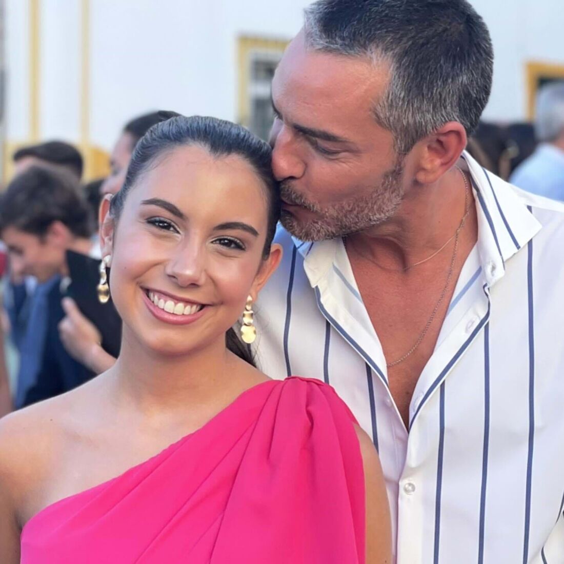 Cláudio Ramos com a filha