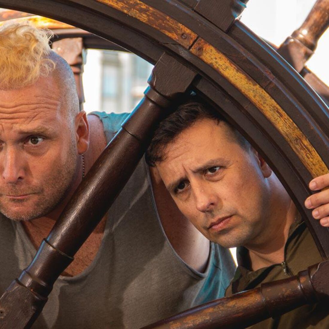 Eduardo Madeira e Manuel Marques no filme 'Tiro e Queda'