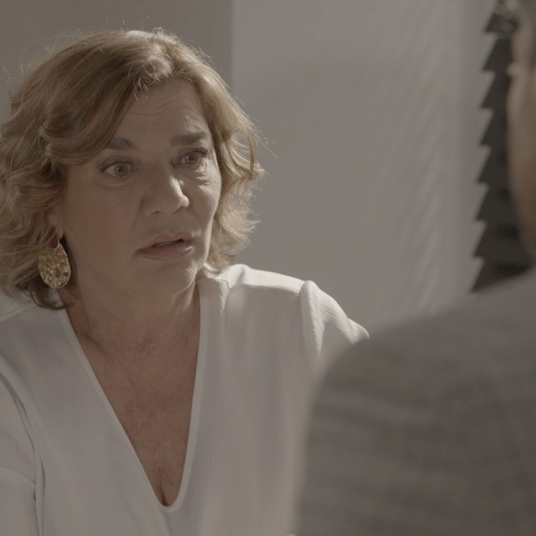 Anita revela a verdade a Hector, que a obriga a manter a mentira num lar