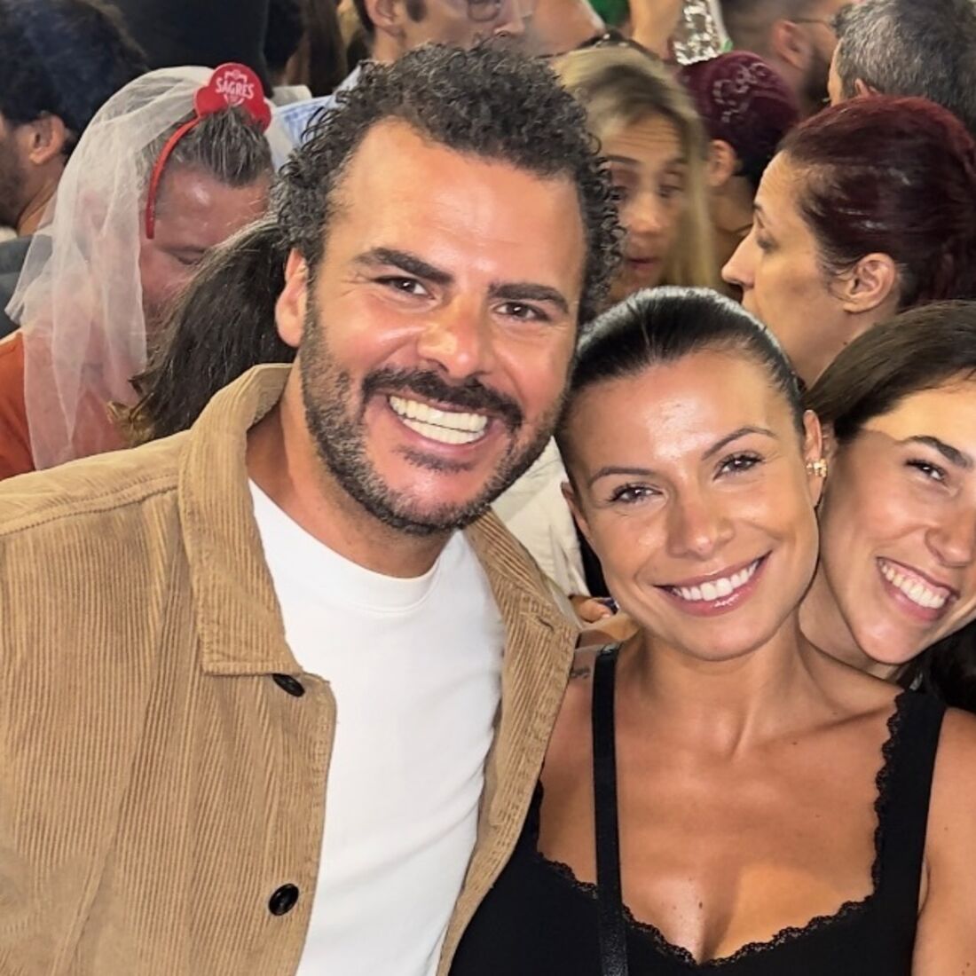 João Ricardo e Márcia Soares num arraial na Graça