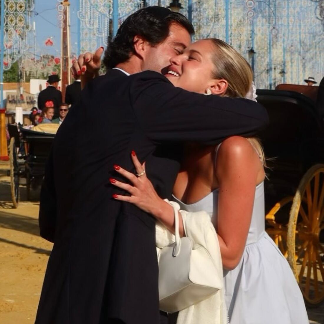 Júlia Palha e Frederico Murta celebram noivado em Jerez de la Frontera