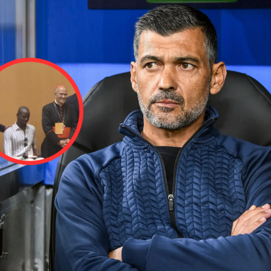 Sérgio Conceição encontra-se no Vaticano com o Papa Francisco