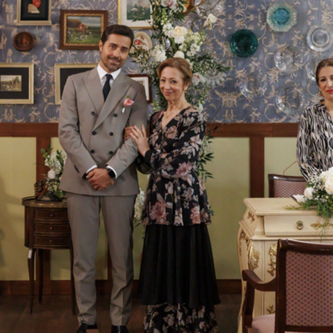 Casamento de Sofia e Vicente em 'A Herança' tem juras de amor emocionantes de Teresinha e Beatriz