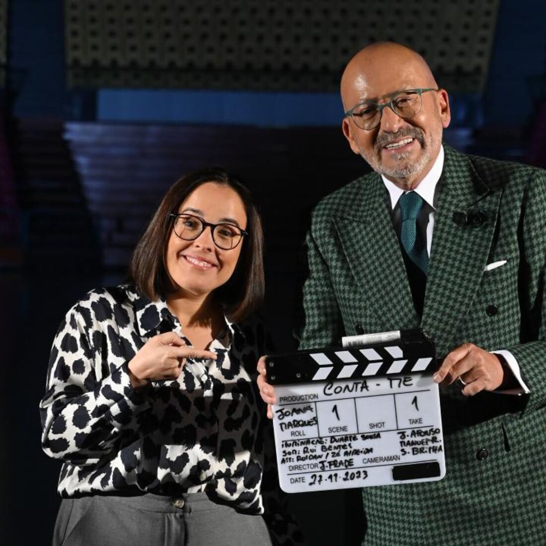 Joana Marques e Manuel Luís Goucha