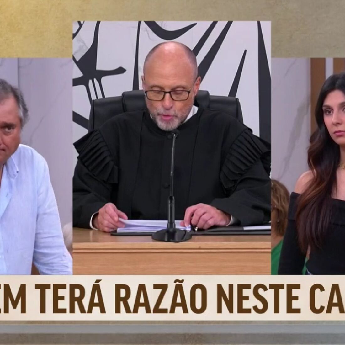 Luís Franco, de Casados à Primeira Vista, no programa A Sentença, da TVI